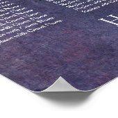 Donkere Paarse graafmachine Poster (Hoek)