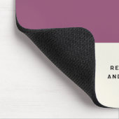 Donkere Paarse horizontale streep-kleurenblok Muismat (Hoek)