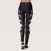 Donkere Paarse Maanfase Leggings (Achterkant)