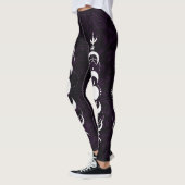 Donkere Paarse Maanfase Leggings (Links)