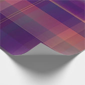 Donkere Paarse Madras-patroonpatroon Cadeaupapier (Hoek)