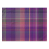 Donkere Paarse Madras-patroonpatroon Tafelkleed (Voorkant (Horizontaal))
