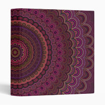 Donkere paarse mandala