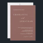 Donkere Paarse Mauve Romantic Bohemian Rustic Wedd Kaart<br><div class="desc">Donkere Paarse Mauve Romantic Bohemian Rustic Wedding Invitation</div>