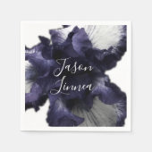 Donkere Paarse minimalistische stralingsdrager met Servet (Voorkant)