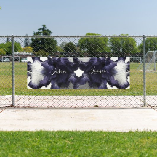 Donkere Paarse minimalistische stralingsdrager met Spandoek (Insitu)