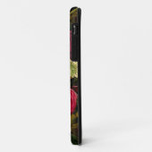 Donkere Paarse Moody Florals Antiek ventilator zwa Case-Mate iPhone Case (Achterkant/links)