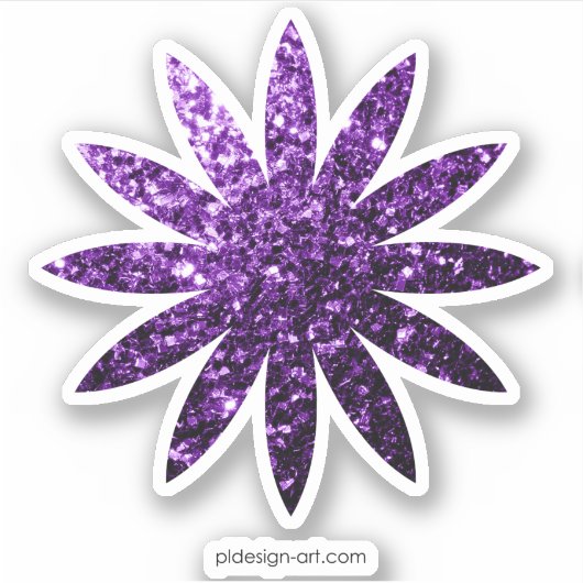 Donkere Paarse nevel Sticker (Voorkant)