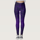 Donkere Paarse Romantische weetherde gothische kru Leggings (Voorkant)