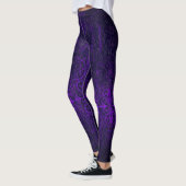 Donkere Paarse Romantische weetherde gothische kru Leggings (Links)