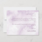 Donkere Paarse Rozen Bloemen Gotische bruiloft Bedankkaart (Achterkant)