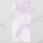 Donkere Paarse Rozen Bloemen Gotische bruiloft Menu (Achterkant)