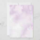 Donkere Paarse Rozen Bloemen Gotische Verlovingsfe Kaart (Achterkant)