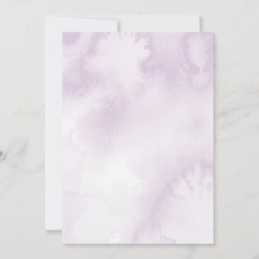 Donkere Paarse Rozen Bloemen Gotische Verlovingsfe Kaart (Achterkant)