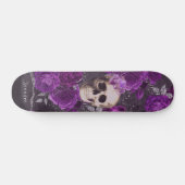 Donkere Paarse Rozen op maat Persoonlijk Skateboard (Horizontaal)
