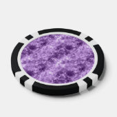 Donkere Paarse ruw textiel Poker Chips (Enkel)