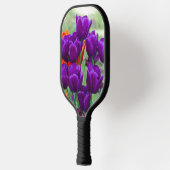 Donkere paarse tulpen pickleball paddle (Links)