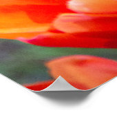 Donkere paarse tulpen poster (Hoek)