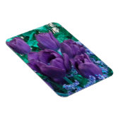 Donkere Paarse Tulps Fridge magnet Magneet (Rechterzijde)