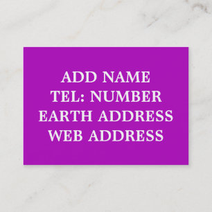 Donkere Paarse vaste visitekaartje