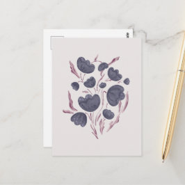 Donkere Paarse ventilator esthetisch Briefkaart