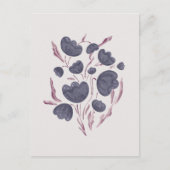 Donkere Paarse ventilator esthetisch Briefkaart (Voorkant)