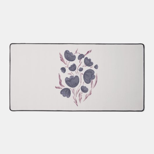 Donkere Paarse ventilator esthetisch Bureaumat (Voorkant)