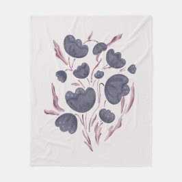 Donkere Paarse ventilator esthetisch Fleece Deken