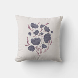 Donkere Paarse ventilator esthetisch Kussen