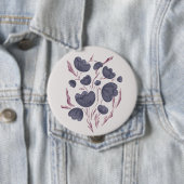 Donkere Paarse ventilator esthetisch Ronde Button 4,0 Cm (In situ)