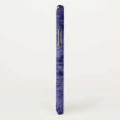 Donkere paarse violettextuur, getextureerd suede m Case-Mate iPhone case (Achterkant / rechts)