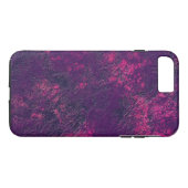 Donkere paarse violettextuur, getextureerd suede m Case-Mate iPhone case (Achterkant (Horizontaal))