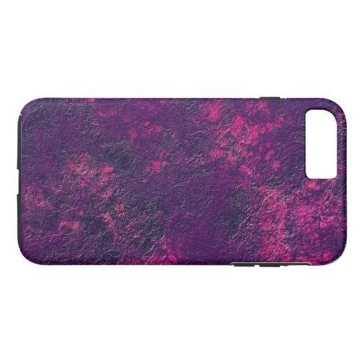 Donkere paarse violettextuur, getextureerd suede m Case-Mate iPhone case (Achterkant (Horizontaal))