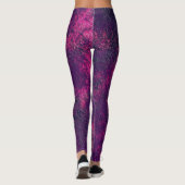 Donkere paarse violettextuur, getextureerd suede m leggings (Achterkant)