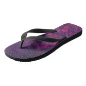 Donkere paarse violettextuur, getextureerd suede m teenslippers (Schuin)