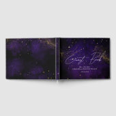 Donkere Paarse Waterverf van het Guest Book Magica Gastenboek (Volledig)