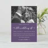 Donkere Paarse weddenschap en foto's Kaart (Staand voorkant)