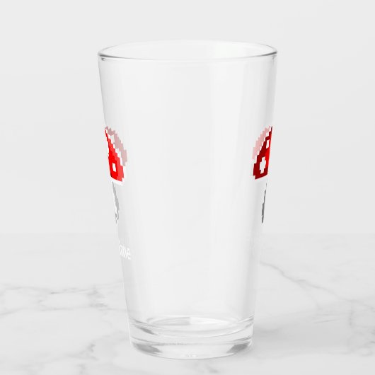 Donkere paddenstoel Naam glas (Rechts)