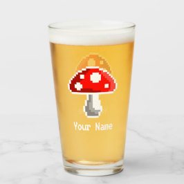 Donkere paddenstoel Naam glas