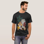 Donkere paddenstoelbos t-shirt (Voorkant volledig)