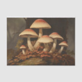 Donkere paddenstoelen  decoupage tissuepapier (Voorkant)