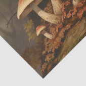 Donkere paddenstoelen  decoupage tissuepapier (Detail)