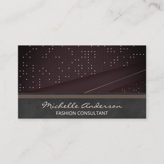 Donkere panelen | Achtergrond luxepatroon Visitekaartje (Voorkant)