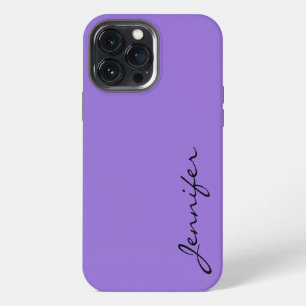 Donkere pastel paarse kleur achtergrond iPhone 13 pro max hoesje