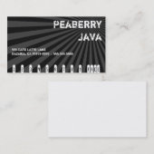 Donkere Peaberry Java Drink Punch Card Klantenkaartje (Voorkant / Achterkant)