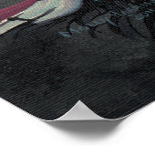 Donkere Pearl Mermaid Poster afdrukken (Hoek)