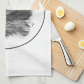 Donkere Pekingees Theedoek (Quarter Fold)
