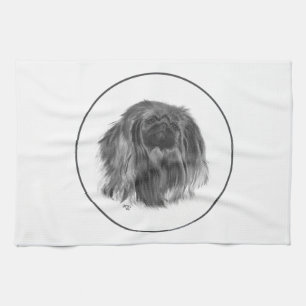 Donkere Pekingees Theedoek