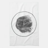 Donkere Pekingees Theedoek (Verticaal)