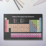 Donkere periodieke tabel met elementen in de Frans Legpuzzel<br><div class="desc">Een donkere puzzel met de Periodieke Lijst van Elementen in het Frans met 118 elementen in pastelkleuren: een mooi cadeau voor liefhebbers van puzzel of leraar wetenschappen!</div>